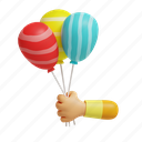 balloons, multicolor, pattern, decoration, celebration 