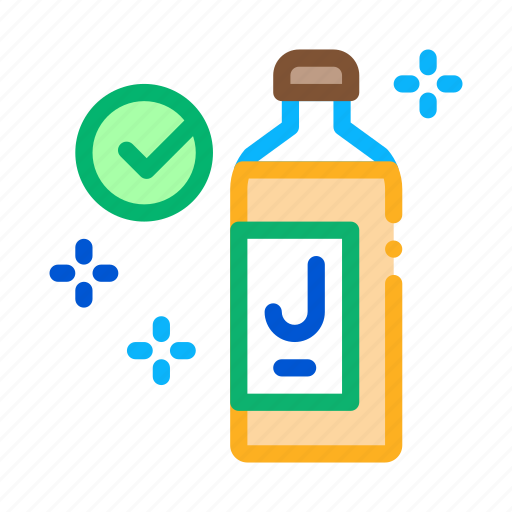 Approved, bottle, factory, juice, mark, plant, production icon - Download on Iconfinder