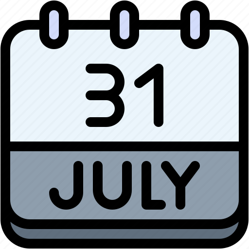 Calendar, july, thirty, one, date, monthly, time icon - Download on Iconfinder