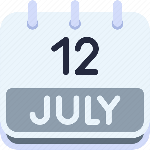 Calendar, july, twelve, date, monthly, time, and icon - Download on Iconfinder