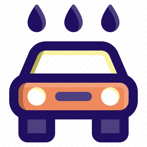 Car, drops, rain, vehicle, wash, water icon - Download on Iconfinder