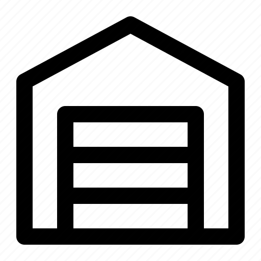 Car, garage, home, house, parking, storage icon - Download on Iconfinder