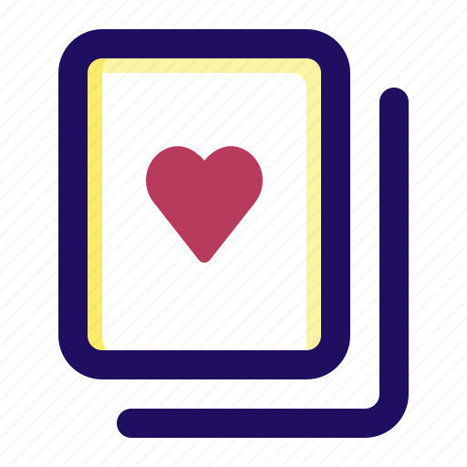 Card, casino, gambling, heart, play, playing icon - Download on Iconfinder
