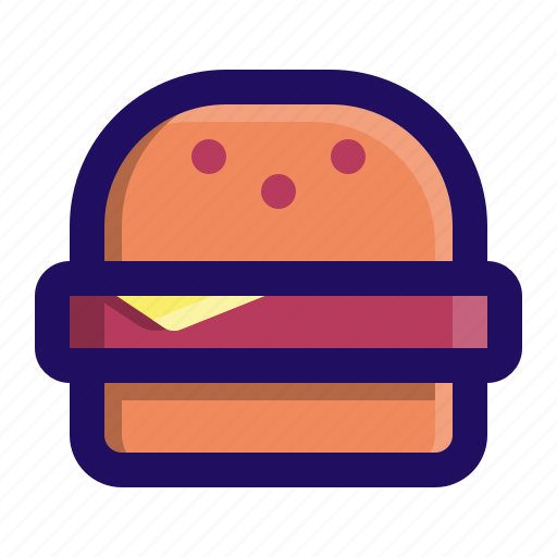 Burger, food, hamburger, junk, sandwich icon - Download on Iconfinder