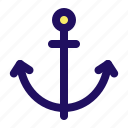anchor, boat, marine, navy, sea, ship