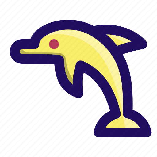 Animal, dolphin, fish, jumping, ocean, sea icon - Download on Iconfinder