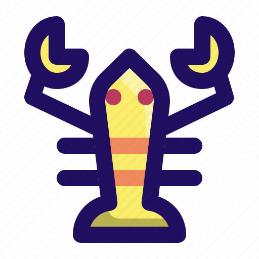 Animal, crawfish, lobster, ocean, sea, seafood icon - Download on Iconfinder