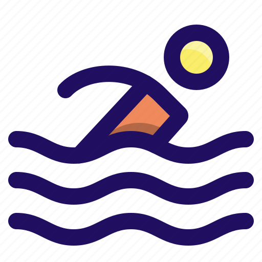 Man, sea, swim, swimmer, swimming, water icon - Download on Iconfinder