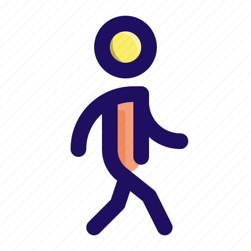 User, hiking, person, man, walking stick icon - Download on Iconfinder