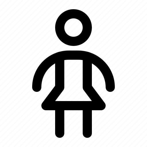 Female, human, sex, sign, toilet, woman icon - Download on Iconfinder