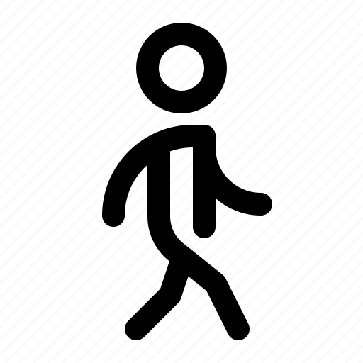Man, move, stepping, trail, walk, walking icon - Download on Iconfinder