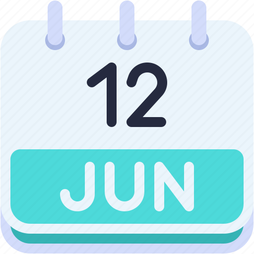 Calendar, june, twelve, date, monthly, time, and icon - Download on Iconfinder
