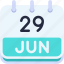 calendar, june, twenty, nine, date, monthly, time, month, schedule 