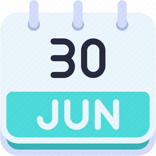 Calendar, june, thirty, date, monthly, time, and icon - Download on Iconfinder