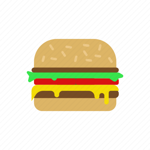 Burger, fastfood, sandwich, cheeseburger, hamburger, junk food icon - Download on Iconfinder