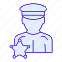 character, hat, person, police, policeman, security, uniform, cop, guard