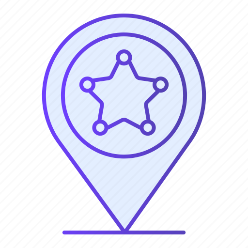 Gps, location, marker, navigation, pin, police, security icon - Download on Iconfinder
