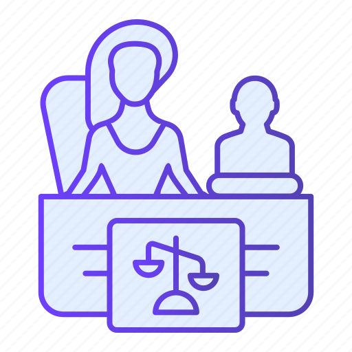 Lawyer, female, law, woman, court, job, justice icon - Download on Iconfinder