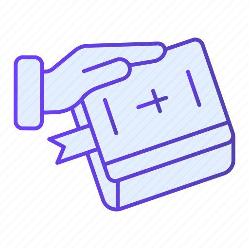 Oath, bible, book, hand, human, justice, gesture icon - Download on Iconfinder