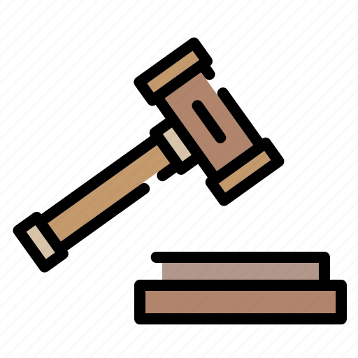 Legal, hammer, justice, court, gavel, trial, law icon - Download on Iconfinder