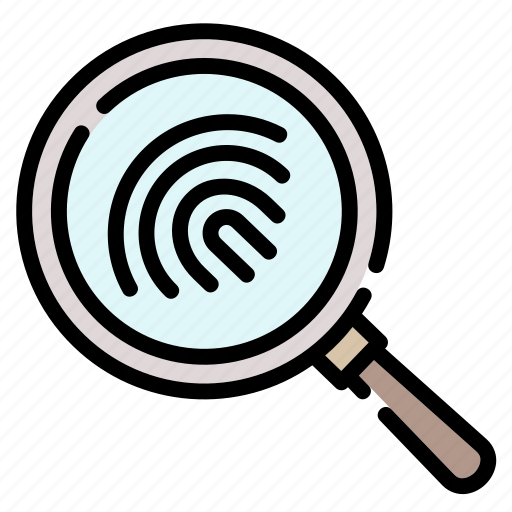 Fingerprints, crime, investigation, detective, magnifying glass, security, lock icon - Download on Iconfinder