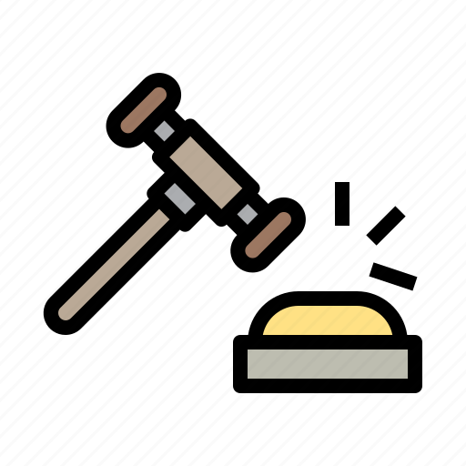 Gavel, law, justice, authority, litigation, punishment, barrister icon - Download on Iconfinder