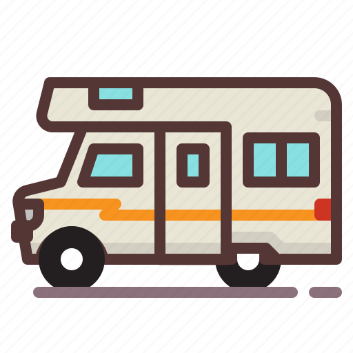 Camper, camping, outdoors, recreational vehicle, rv icon - Download on Iconfinder