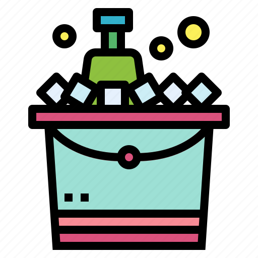 Alcohol, bucket, drink, ice, wine icon - Download on Iconfinder