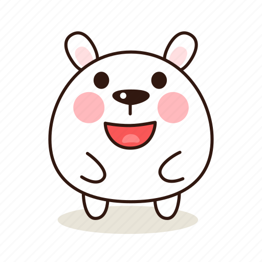 Happy, animals, pet, character, kawaii icon - Download on Iconfinder