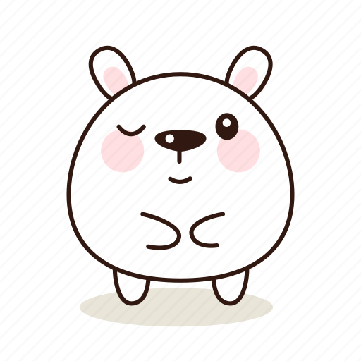 Shy, animals, pet, character, kawaii icon - Download on Iconfinder