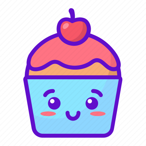 Cupcake, cute, food, kawaii icon - Download on Iconfinder