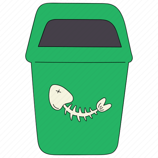 Compost waste bin, bin, waste separation, trash management, cleaning, wet waste, food waste icon - Download on Iconfinder