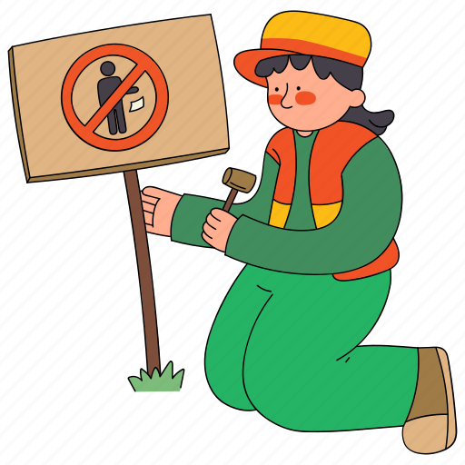 Do not litter, sign, park, volunteer, street sweeper, road sweeper, restriction icon - Download on Iconfinder