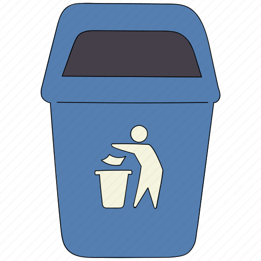 General waste bin, container, bin, sorting, waste bin, public trash, garbage bin icon - Download on Iconfinder