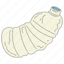 trash, garbage, rubbish, plastic bottle, bottle, water bottle, disposal