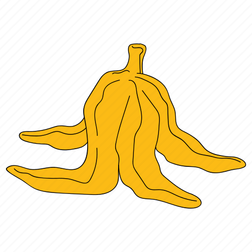 Trash, waste, banana, banana peel, fruit, dispose, cleaning icon - Download on Iconfinder