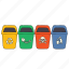 sorting, bins, public trash, garbage bin, waste separation, trash management, cleaning 