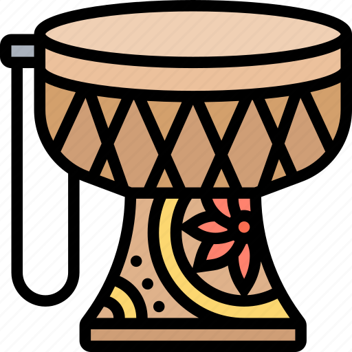 Djembe, drum, folk, african, instrument icon - Download on Iconfinder