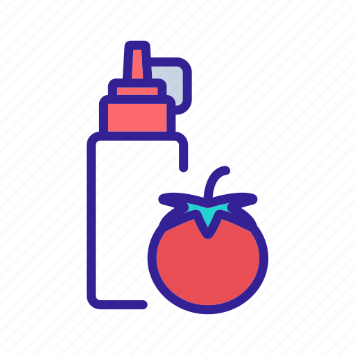 Bottle, classical, juice, ketchup, package, spicy, tomato icon - Download on Iconfinder
