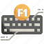 f1, function, keyboard, button, computer, hardware, tool 