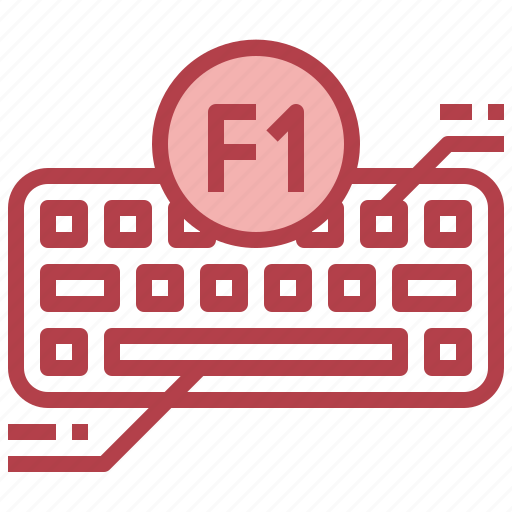 F1, function, keyboard, button, computer, hardware, tool icon - Download on Iconfinder