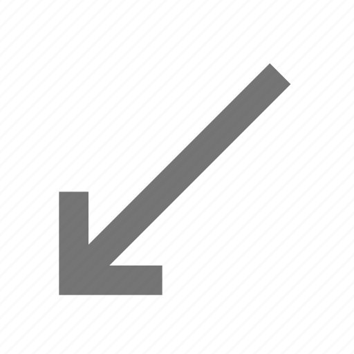 Arrow, diagonal arrow, left arrow icon - Download on Iconfinder