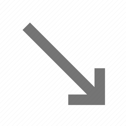 Arrow, diagonal arrow, end key, right arrow icon - Download on Iconfinder