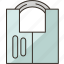 keypad, padlock, door, locks, secure 