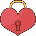 lock, heart, romance, padlock, couple
