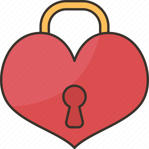 Lock, heart, romance, padlock, couple icon - Download on Iconfinder