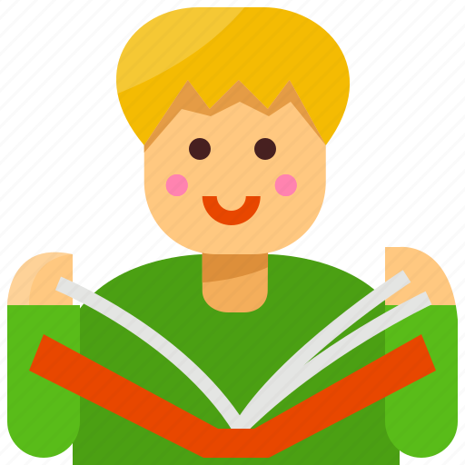 Kid, book, read, education, knowledge icon - Download on Iconfinder