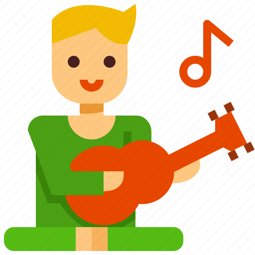 Kid, boy, quitar, music, instrument icon - Download on Iconfinder