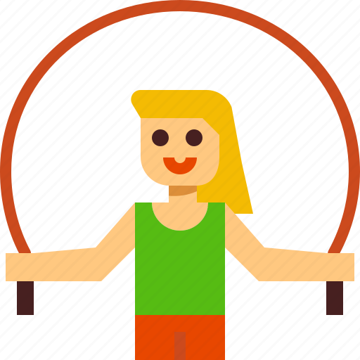 Kid, girl, sport, exercise, jump, rope icon - Download on Iconfinder
