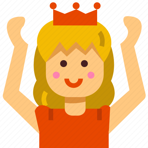 Kid, princess, girl, crown, imagination icon - Download on Iconfinder